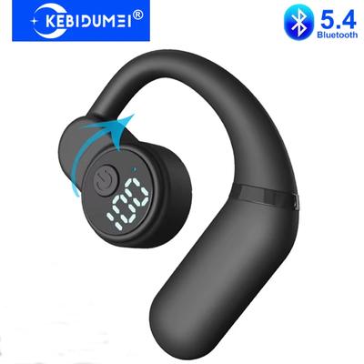 Беспроводные наушники-вкладыши Bluetooth 5.4 с заушным креплением, Hi-Fi стерео, шумоподавление, водонепроницаемая гарнитура для Huawei, iPhone