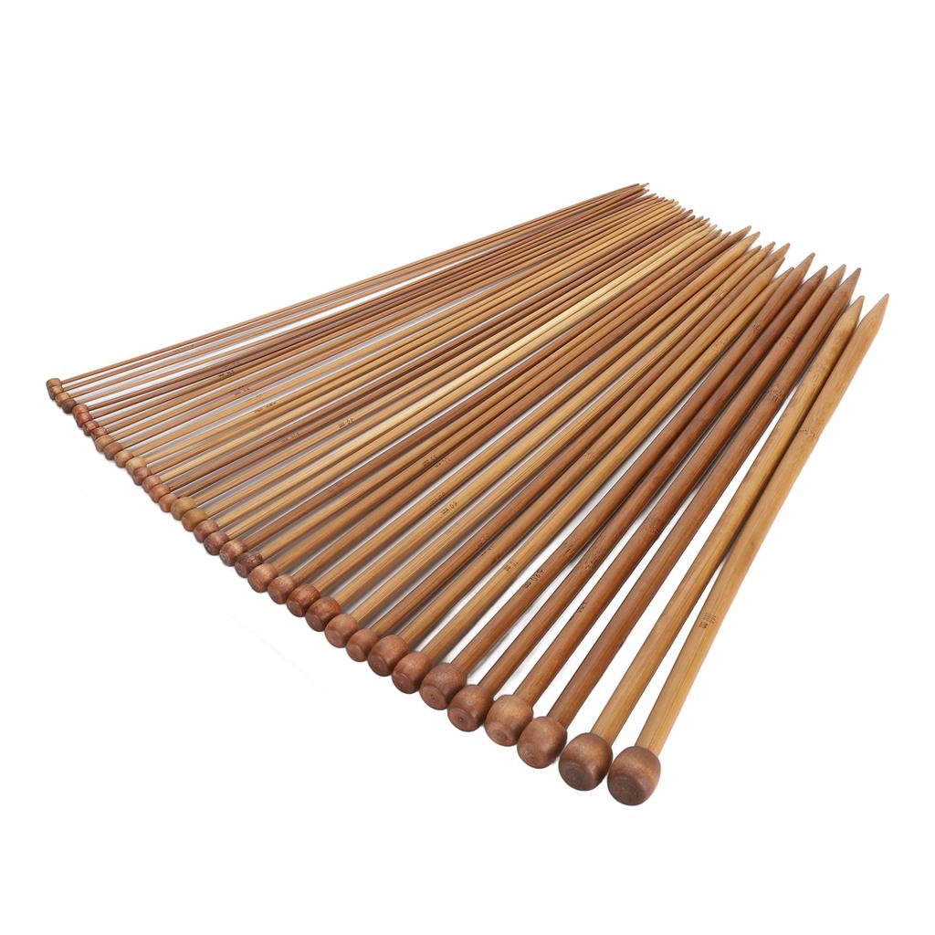 36шт бамбуковые спицы прямые одноточечные карбонизированные спицы для начинающих