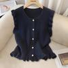 Women's Elegant Wool Blend Knitted Vest
