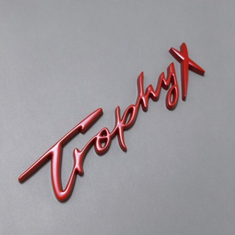 Trophy X logo, suitable for MG TrophyX modified rear logo, metal letter label