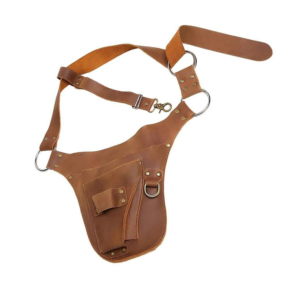 Rivet Decor Tool Pouch Punk Style Hip Bag Florist Tool Utility Belt Outdoor Activities