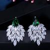 WWJ Delicate Prom Jewelry Zircon Stud Earrings for Women