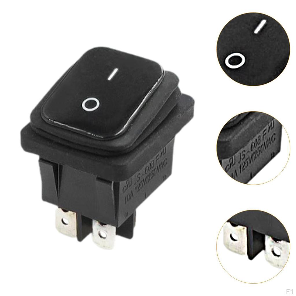 Лодочный тумблер 4 контакта Электроника Мини Вкл/Выкл Хорошая электрическая изоляция 16А 250В