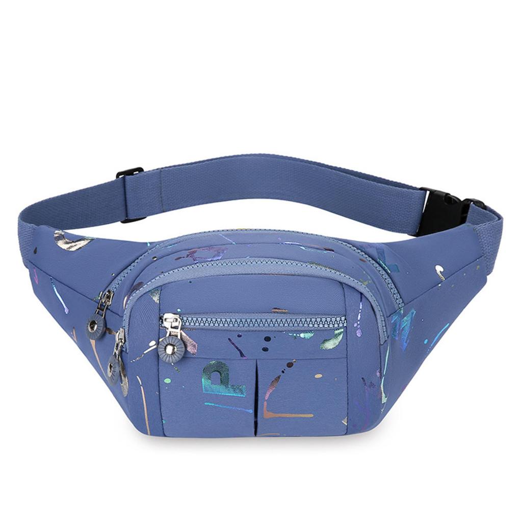 Outdoor Waist Bag Women Casual Fanny Bum Bag Running Jogging Belt Pouch Zipped Mobile Phone Bag Chest Pack Crossbody Purse