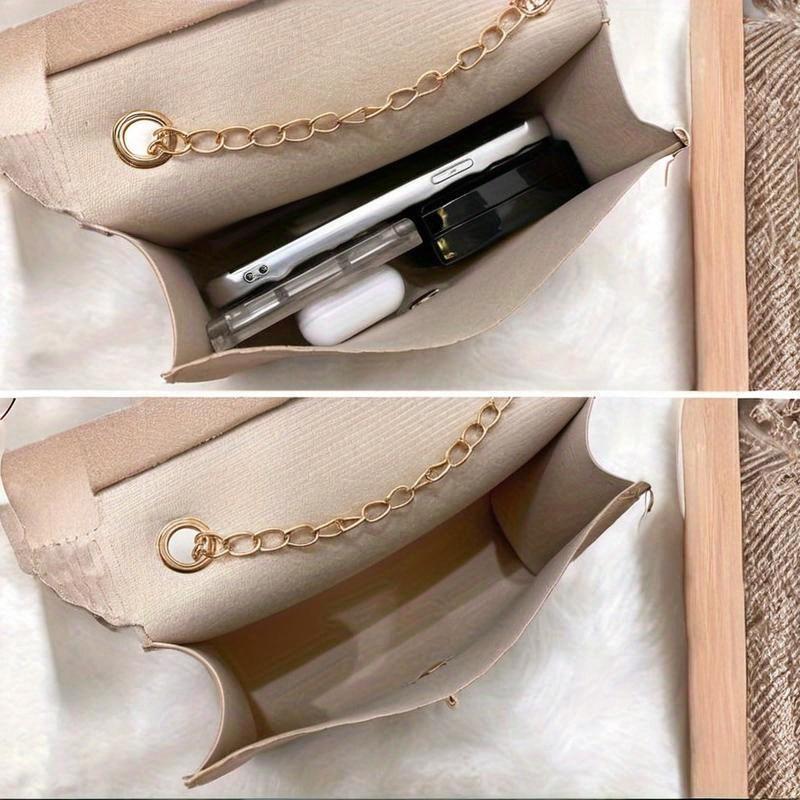 Женская Сумка на Цепочке Crossbody с Поворотным Замком - Квадратная Сумка, Подходящая для Повседневного Использования