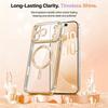 Coque Silicone - BOOLING - pour iPhone 17 Pro Max - avec Cercle Magnétique - Doré Pailleté