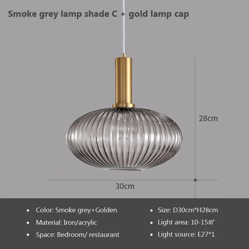 Винтажный витражный подвесной светильник, скандинавская креативная люстра, обеденный стол со светодиодами для гостиной, прикроватная лампа, украшение дома