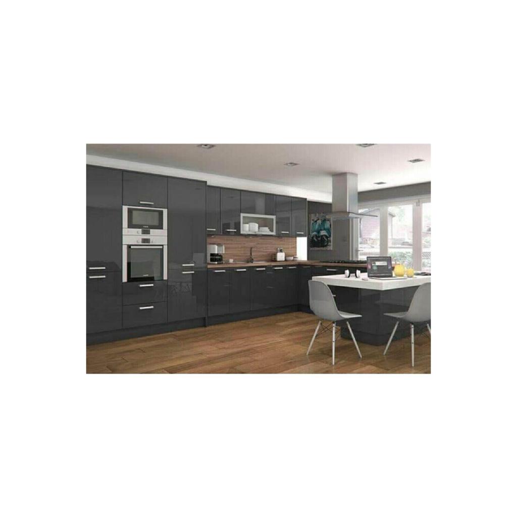 Глянцевая самоклеящаяся пленка антрацитового серого цвета