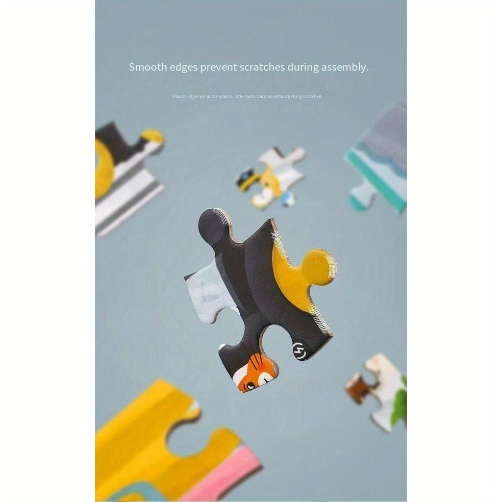 Kids Educational Puzzle Toy Car 2D Flat, Interactive Learning Toy with Police Officer Firefighter Characters, Durable ABS Resin,Car Toy,Playful Design