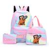 3Pcs/Set Chainsaw Man Kawaii Casual School Bag Colorful Backpack Set Girl with Lunch Bag for Women Student Teenager Rucksack Pencil Case