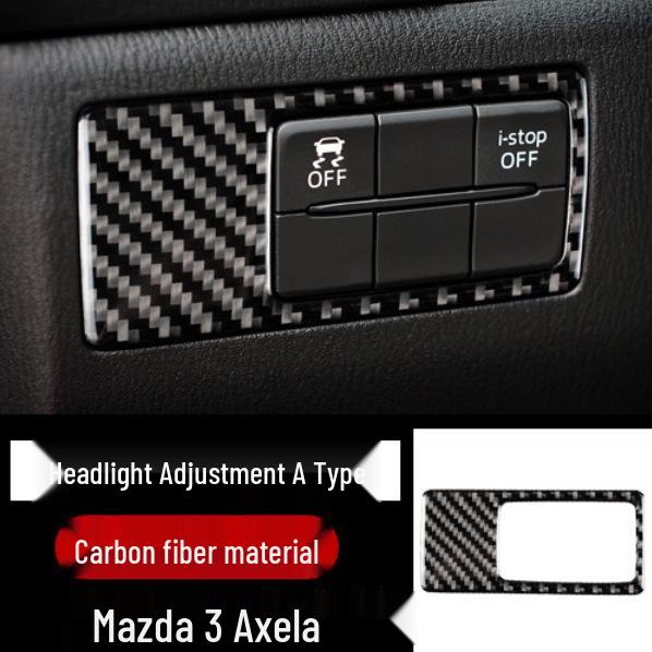 Mazda Axela CX-45 Atenza Переключатель противотуманных фар Салон Отделка из углеродного волокна