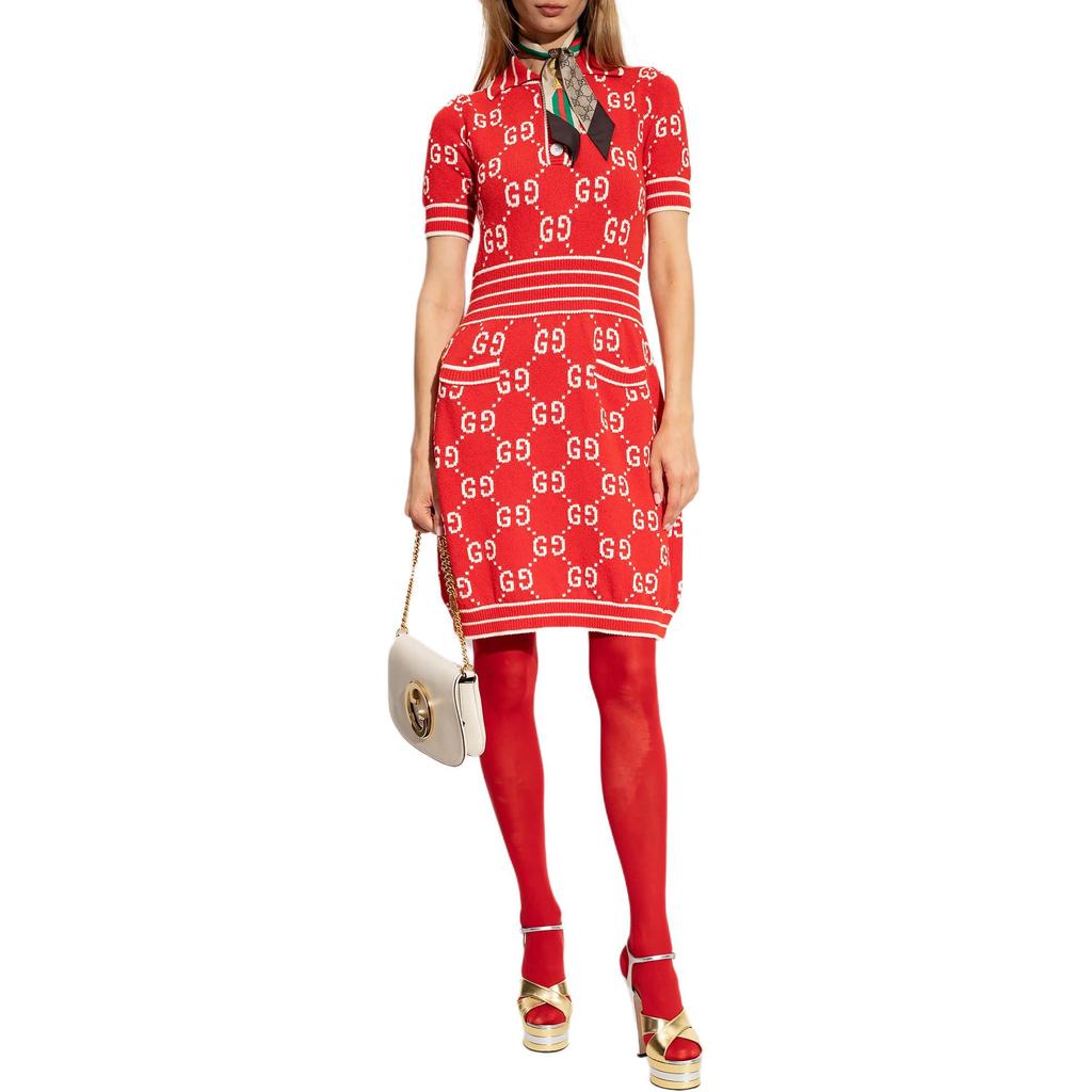Gucci Платье-поло с монограммой GG 753920-XKCAN-6367
