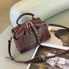 Leather Women's Bags Light Luxury Niche Retro Handbags New Versatile Shoulder Bags