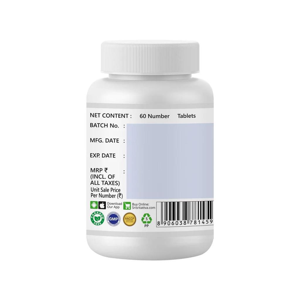 Sri SRi Oorja - Energizer, 60 Tabs | 500 mg