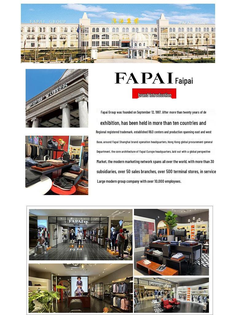 FAPAI Men's Straight Fit Business Casual Trousers