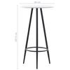 VidaXL 3-Piece Bar Set Table and Pub Chairs Counter Furniture Bistro Furniture Garden Kitchen Restaurant 279760