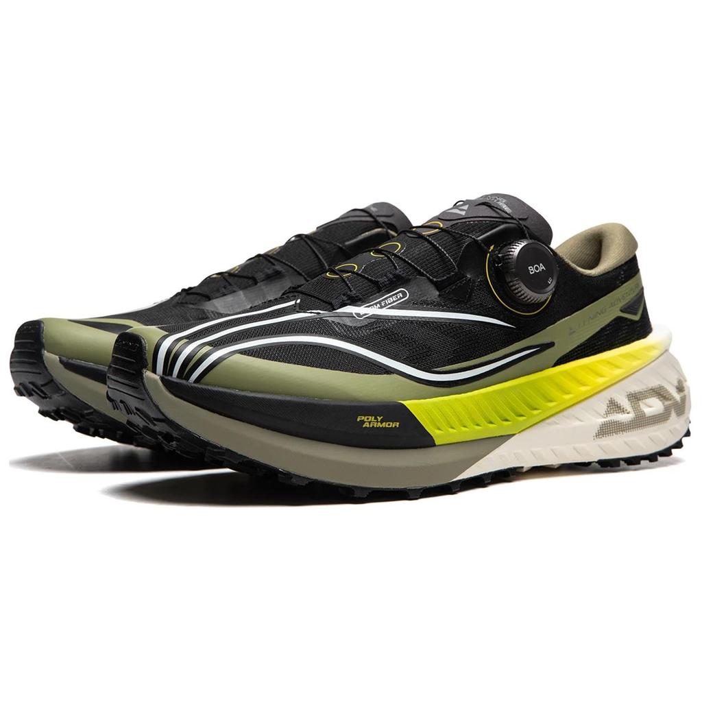 Li Ning De Lucas PRO Низкие Беговые Кроссовки Мужские Черно-Зеленые ARNU001-7