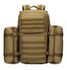 45L 3P Tactical Expandable Large Open Molle Compatible Camouflage Pattern Water Repellent Outdoor Tactical Backpack Ruckspack Military Bag Brown Set