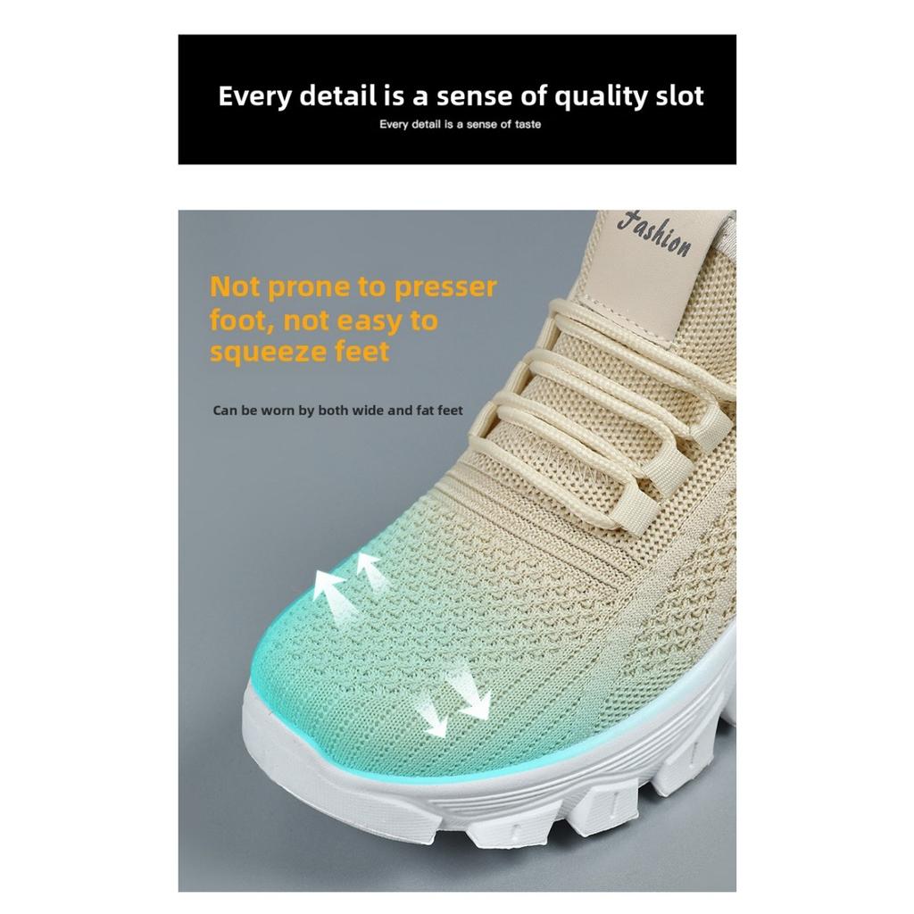 Женская обувь Летняя новая спортивная обувь Дышащие кроссовки Толстая подошва Износостойкие одинарные туфли Удобная универсальная повседневная обувь