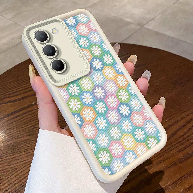 For Vivo V40 SE 5G Phone Case Vivo V30 Lite 4G Funda Vivo V30 SE Cute Flower Fashion Shockproof Cover Silicone Protective Cases
