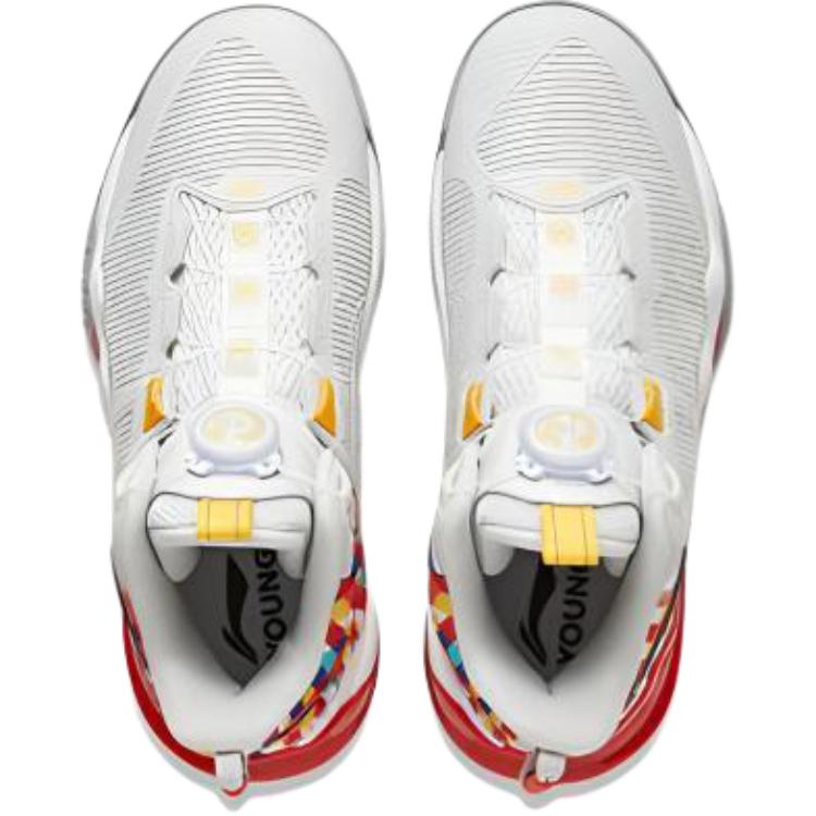 Баскетбольные кроссовки Li Ning Childrens Pioneer Team 3 V3, удобные, универсальные, средней высоты, детские баскетбольные кроссовки, красные, серые, YKBU038-5