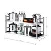 Stainless Steel Wall-Mounted Kitchen Shelf