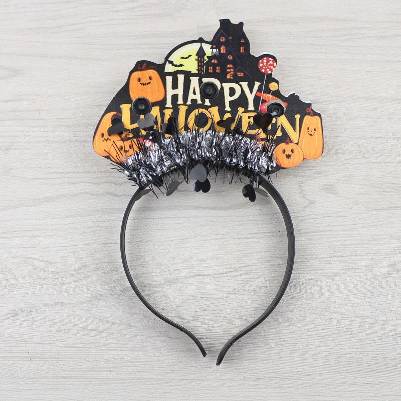 Luminous Halloween Pumpkin & Horn Headband for Kids & Adults