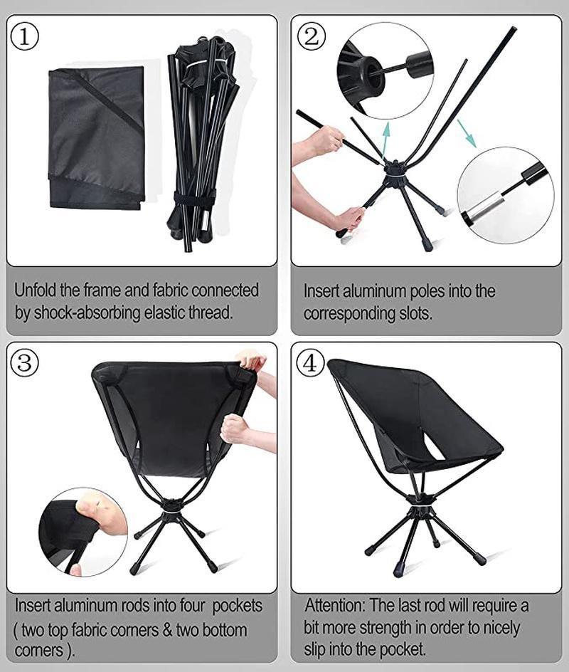 Стулья для кемпинга портативный складной легкий компактный уличный пляжный стул вращающийся на 360 градусов складной стул из алюминиевого сплава