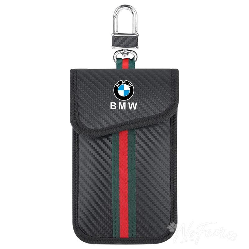 JFTX5 Car Key Case Signal Blocker Bag RFID Shielding Pocket For BMW E90 F20 E46 E60 G60 F10 F30 E87 X5 G20 E39 X1 M4 M5 Car stickers