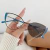Женская минималистичная металлическая оправа для очков, очки с защитой от синего света, модные ретро оправы «кошачий глаз», компьютерные очки