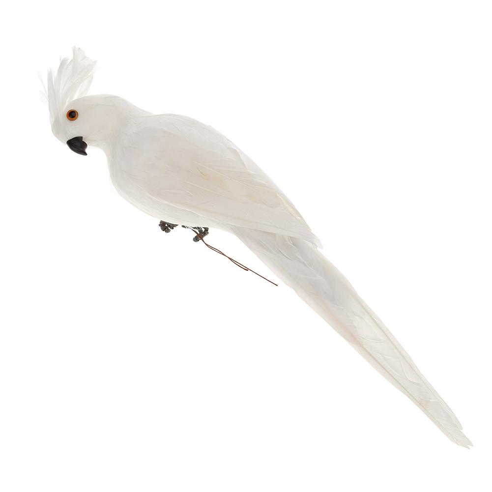 Великобритания Креативные пенопластовые перья Искусственные попугаи Имитация модели птицы Садовый декор