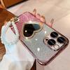 Роскошный чехол для телефона с зеркалом любви и бриллиантами для Xiaomi Redmi Note 14 13 Pro Plus 5G 4G 14S 14 13 Pro, шнурок для подвешивания с жемчужным сердцем
