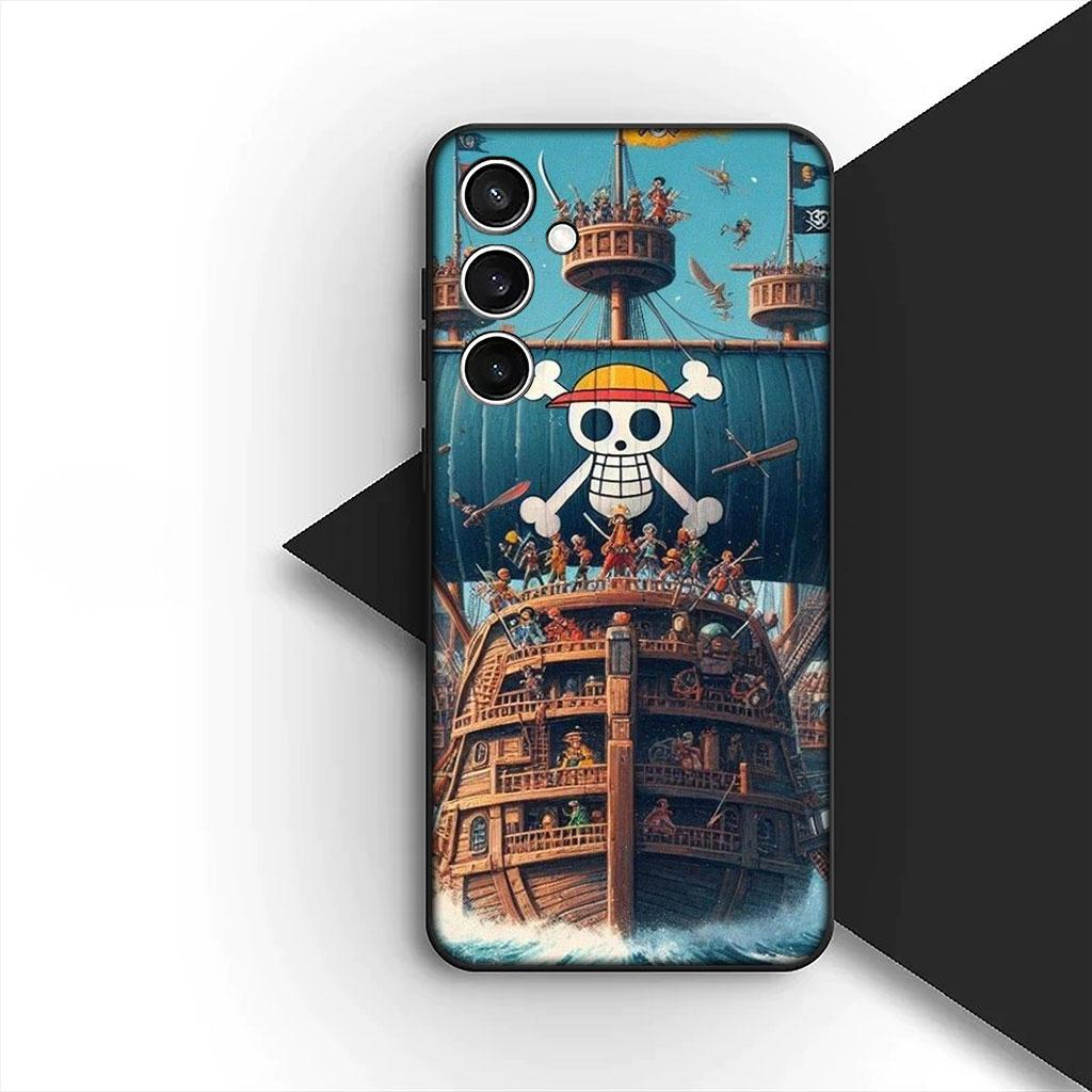 Чехол для телефона для Samsung Galaxy S22 S21 S20 FE Ultra Plus A07 A17 A15 A16 A25 A57 A37 Чехол Санджи Ван Пис Луффи Ророноа Зоро