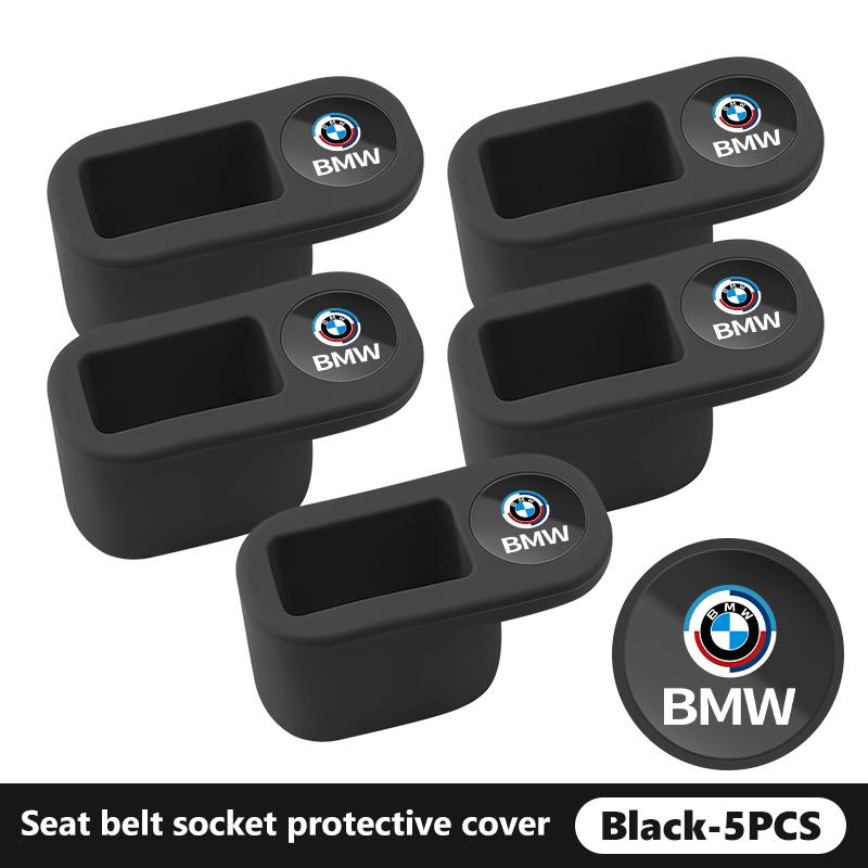 WSQK5 Car Seat Belt Base Protector Anti Scratch Cover Accessories For BMW 1 3 4 5 6 7 Series M X1 X3 Performance Alpina G20 F20