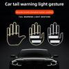 Car LED Finger Gesture Light for Rear Window LED Fun Interactive Gestures Palm Light Decoration