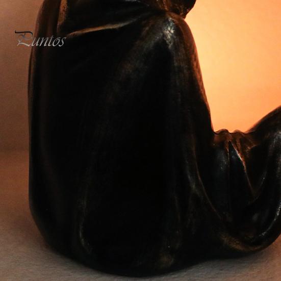 Подсвечник в виде призрака волшебника на Хэллоуин, смоляная фигурка, ароматизированная чайная свеча, подсвечник, центральный элемент стола, украшение для рабочего стола, праздничный подарок