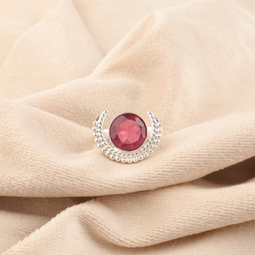 Rare Pink Tourmaline Gemstone 925 Sterling Silver Handmade Ring Gift For Wedding RR-48-11