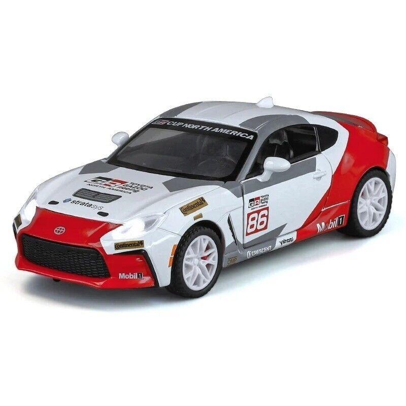1/32 Toyota GR86 литой спортивный автомобиль модель детский рождественский подарок игрушка звук свет