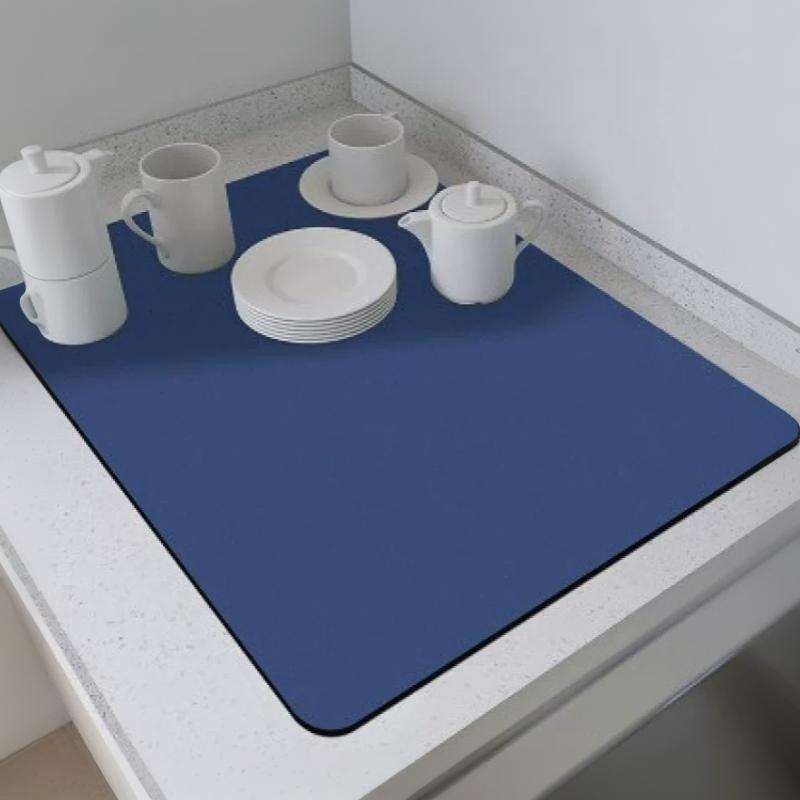 Non Slip Absorbent Kitchen Counter Mat Fast Dry Waterproof Pad for Coffee Maker Dishes Home Restaurant Kitchen Supplies