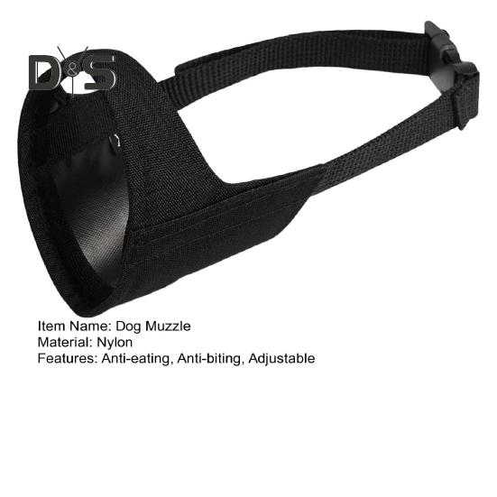Dog Muzzle Soft Nylon Muzzle Breathable Mesh Drinkable Muzzle Prevent Barking Biting Chewing Dog Mouth Cover for Medium Large Short Snout Dog