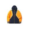 Толстовка с капюшоном Li Ning Wade Series с буквенным принтом и цветными блоками на молнии, мужская толстовка с капюшоном Tropical-Orange AWDR047-3