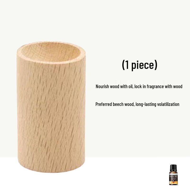 Wooden Cylindrical Mosquito Repellent Diffuser - Long-lasting Scent for Bedroom, Wardrobe, or Car