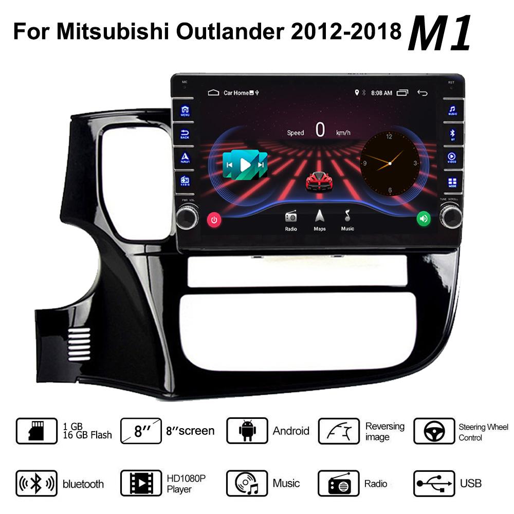 Мультимедийный видеоплеер на базе Android для Mitsubishi Outlander 2012-2018 с кнопкой Carplay WiFi BT 2 Din 2 + 32 ГБ