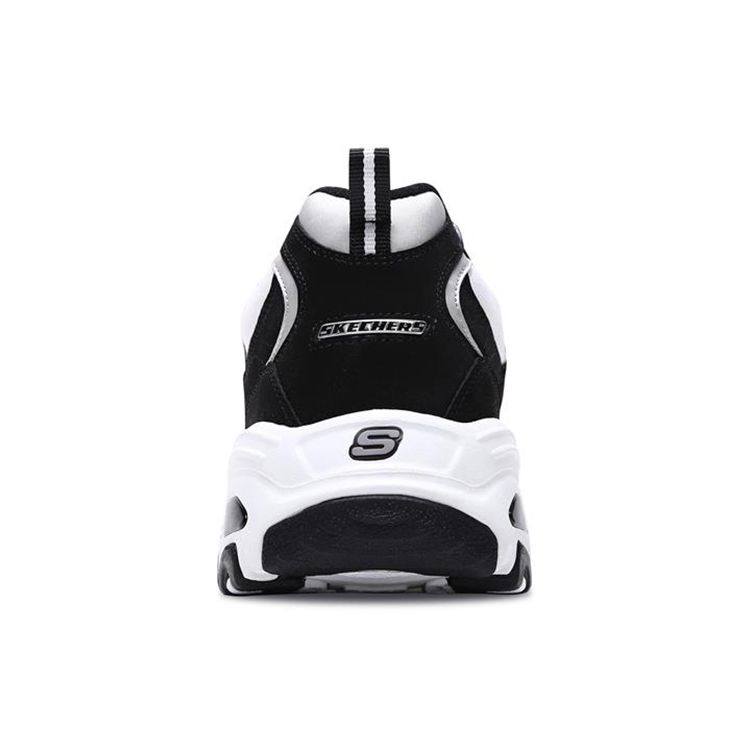 Skechers DLites 1.0 Сетчатая ткань Синтетическая кожа Удобные Универсальные Низкие Папины кроссовки Мужские кроссовки Черный Белый 666063-BKW