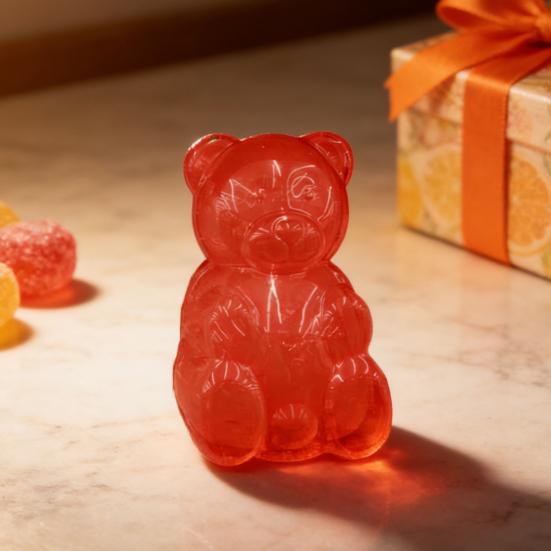 Контейнер Мишка Гамми Прозрачный Пластиковый Форма для Конфет в Виде Мишки Многоцелевой Коробка для Хранения Шоколада и Сладостей на День Святого Валентина