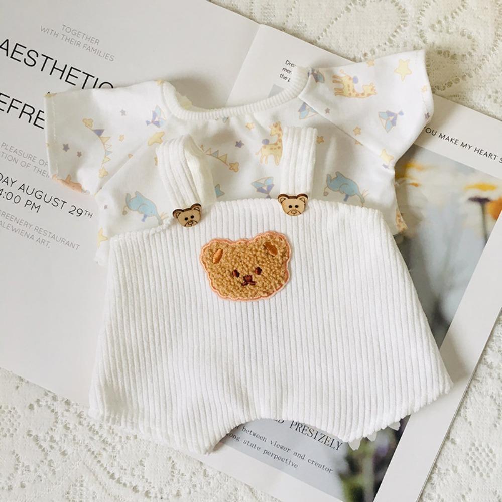 Одежда для шарнирного мишки ручной работы, Наряд для куклы своими руками, Модный мини-костюм с подтяжками, 30 см шарнирный мишка