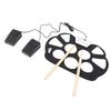 Hand Rolled Drum Pad Portable Electronic Drum Pad Foldable Silicone Hand Roll Electronic Drum Jazz
