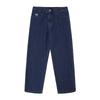 Mens Relaxed Straight Fit Denim Jeans Hip Hop Streetwear Skateboard Pants Cotton Mid-Rise Washed