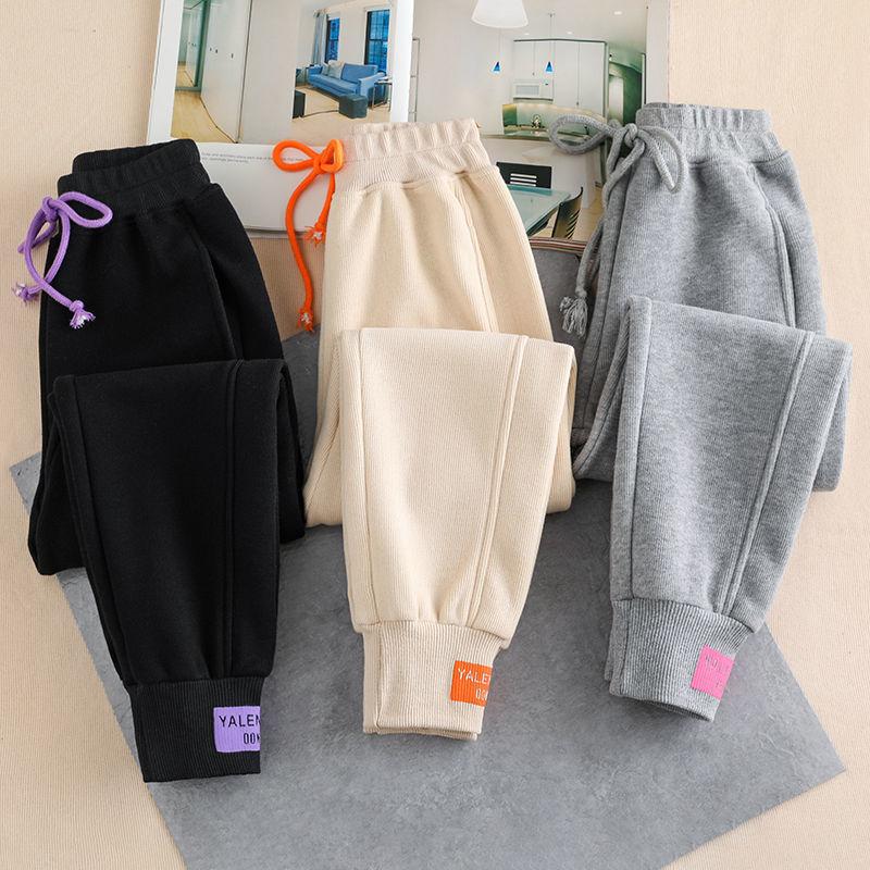 Autumn Winter Casual Pants for Women Baggy Streetwear Oversize Sports Pants Women Sweatpants Thick Joggers Streetwear Trousers