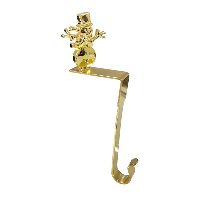 1 шт. Рождественский кулон Снежинка Лось Снеговик Форма дерева Металлический крючок для двери камина Шкаф Рождественская вечеринка Навидад Декор года